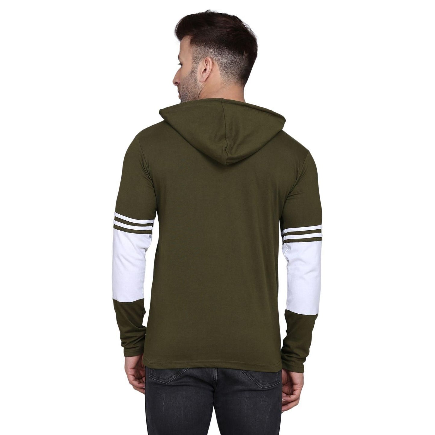 Denzolee Colorblocked Men's Hooded T-Shirt