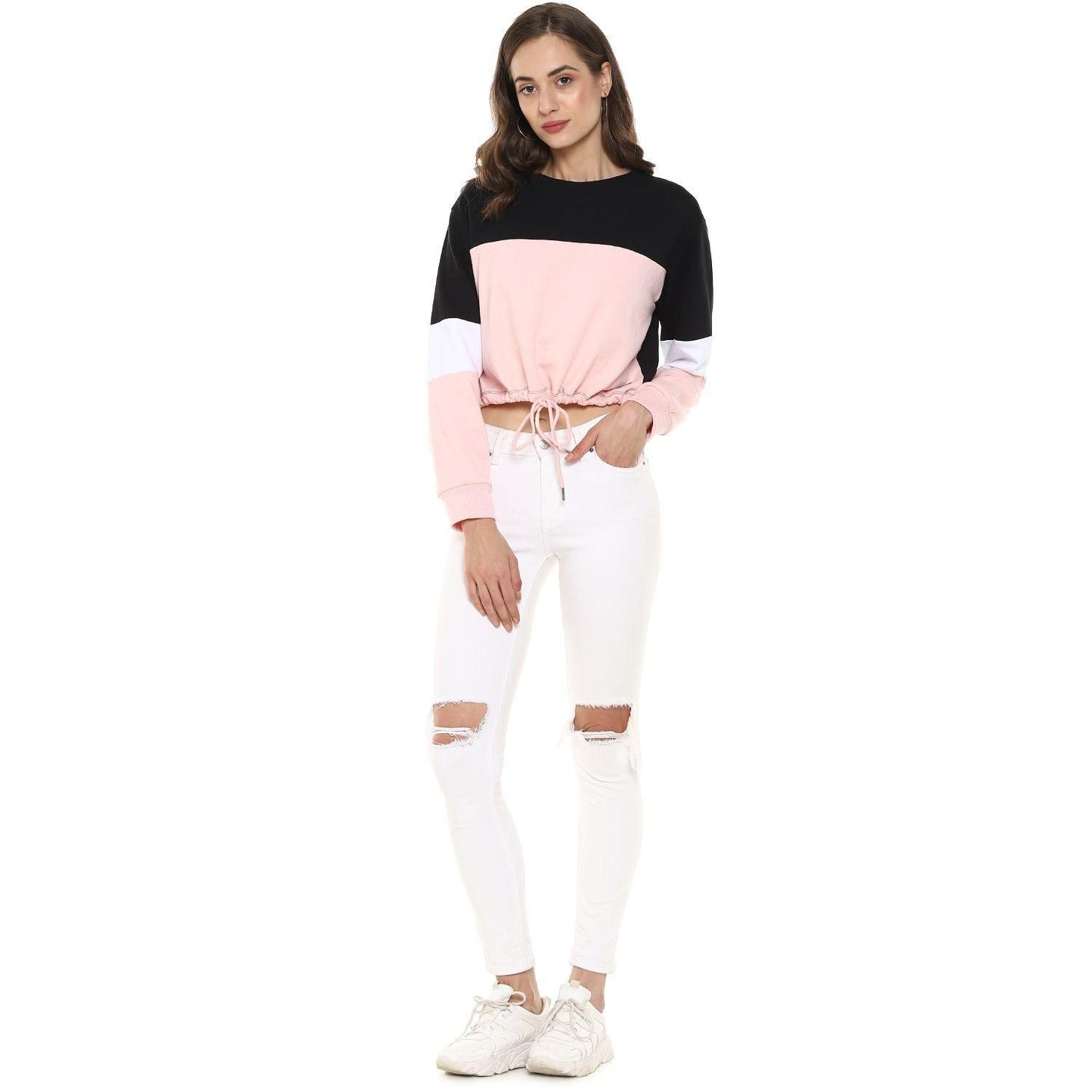 Campus Sutra Women's Cotton Sweatshirt